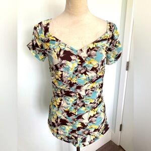 ST John Couture floral print top